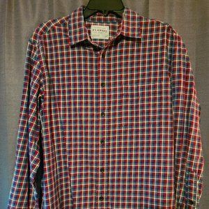 Uniqlo Rainbow Plaid Cotton Flannel Long Sleeved Button Up Shirt XL